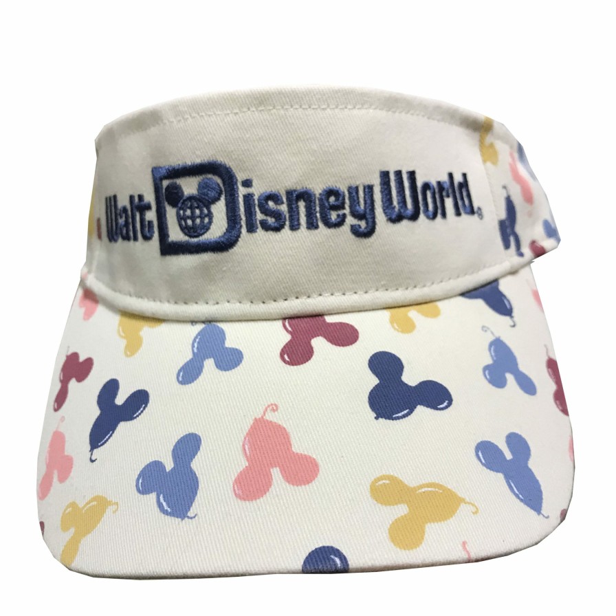 Apparel * | Disney Sun Visor Hat Mickey Mouse Balloons Walt Disney World Top Sell