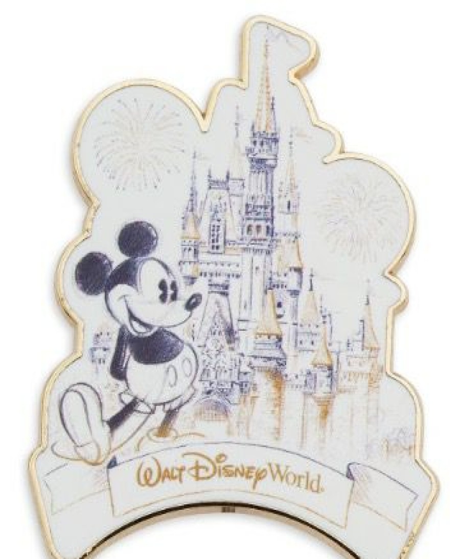 Figures And Collectibles * | Disney Castle Pin Mickey Mouse And Cinderella Castle Fashionable