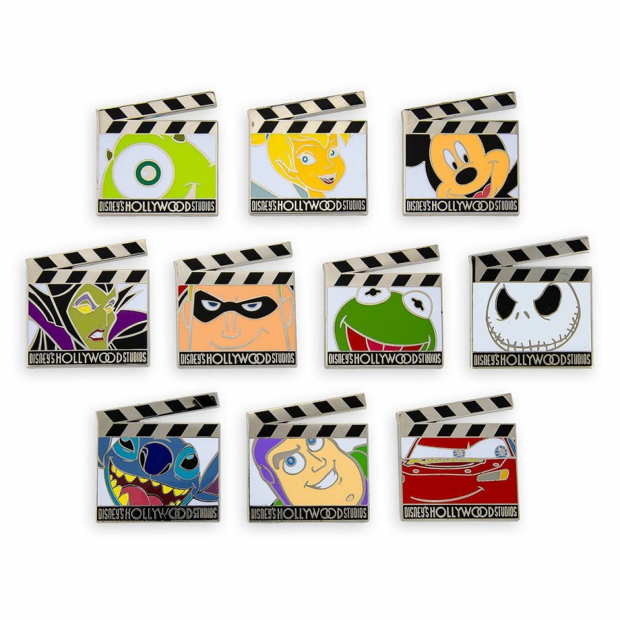 Figures And Collectibles * | Disney Mystery Pin Pack Disney'S Hollywood Studios Clapper Board New