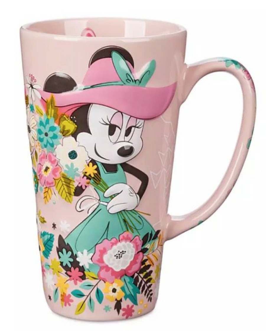 Mugs * | Disney Latte Mug Minnie Mouse 2020 Flower & Garden Festival Tall New