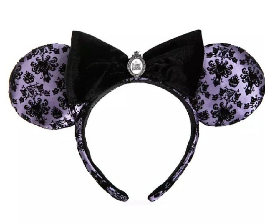 Apparel * | Disney Ears Headband The Haunted Mansion Wallpaper Hot Sell