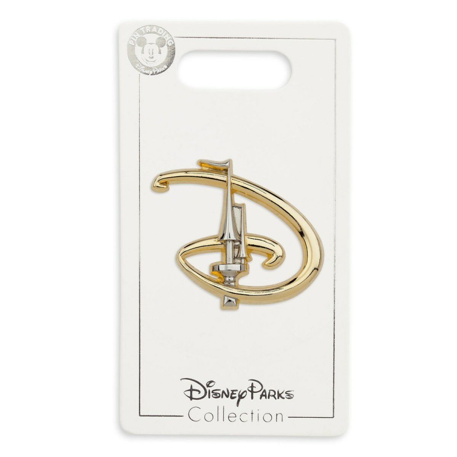 Figures And Collectibles * | Disney Cinderella Castle Pin Walt Disney World "D" Best Quality