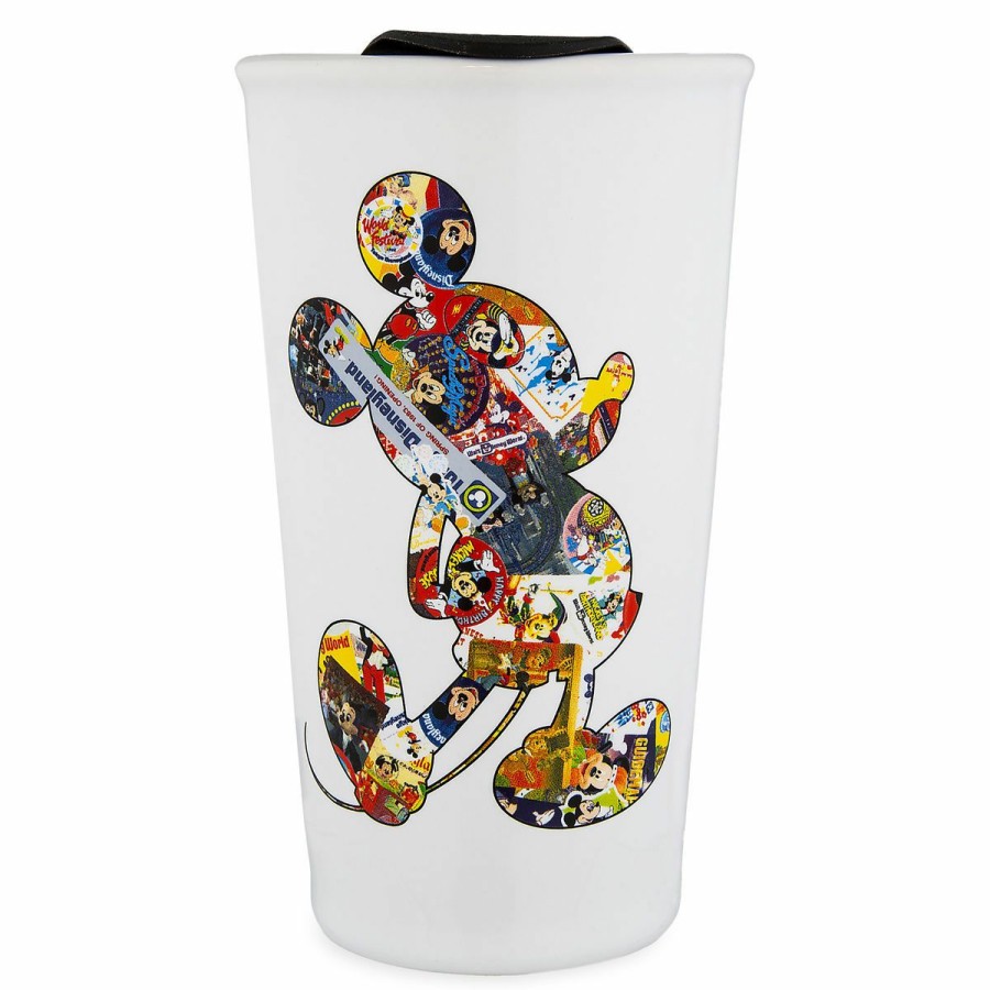 Mugs * | Disney Travel Tumbler Mickey Mouse Through The Years Ceramic Outlet