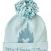 Apparel * | Disney Knit Pom Pom Hat My Happy Place Disney Parks Exclusive Design