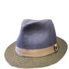 Apparel * | Disney Hat Fedora Hat Mickey Mouse Band Blue Wicker Cheap