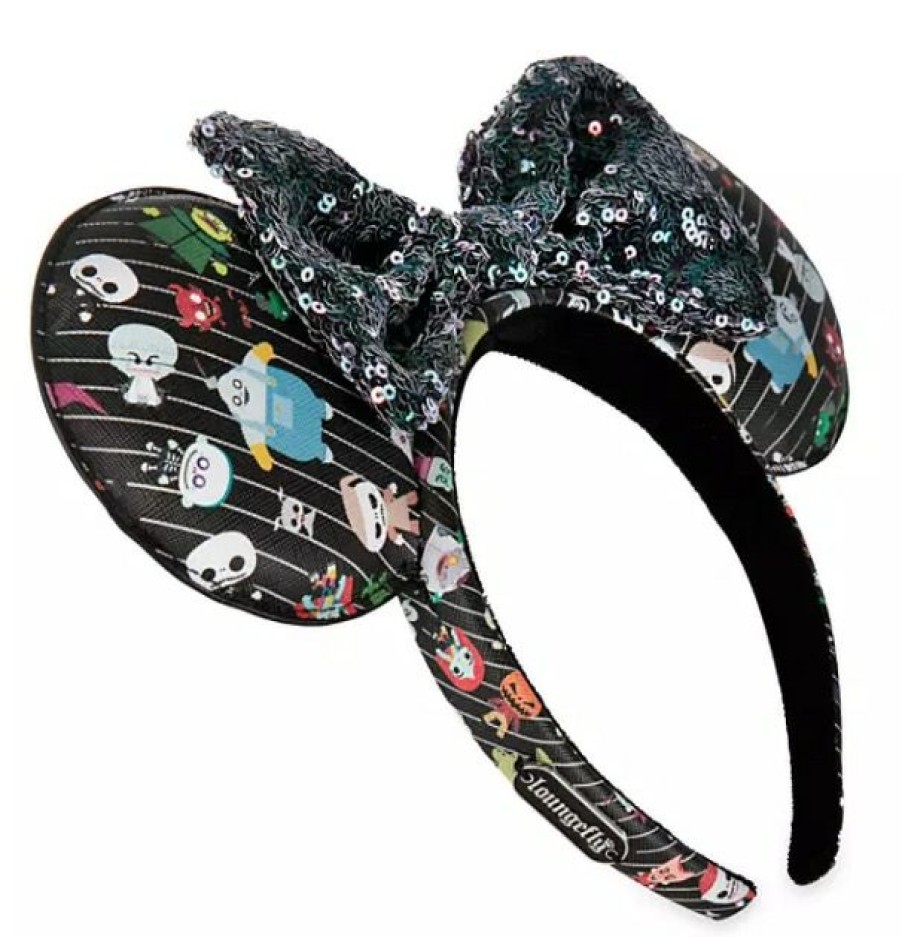 Apparel * | Disney Loungefly Ears Headband Nightmare Before Christmas Online Discount