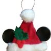 Christmas Ornaments * | Disney Christmas Ornament Mickey Mouse Santa Hat Small Popular