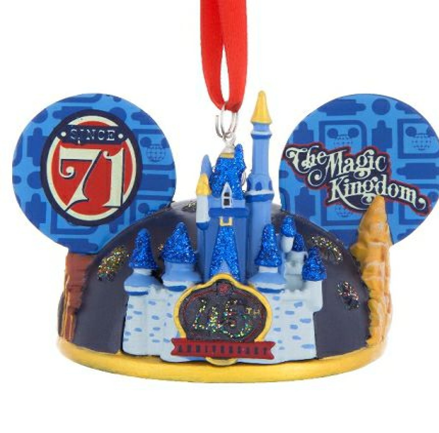 Christmas Ornaments * | Disney Ears Hat Ornament Magic Kingdom 45Th Anniversary Light Up Sale