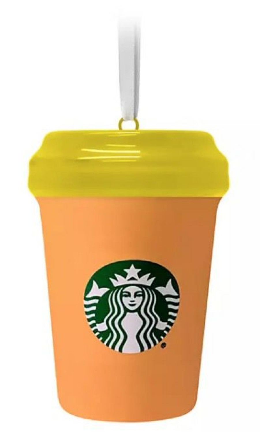 Christmas Ornaments * | Disney Starbucks Ornament Epcot Cup Orange Excellent Quality