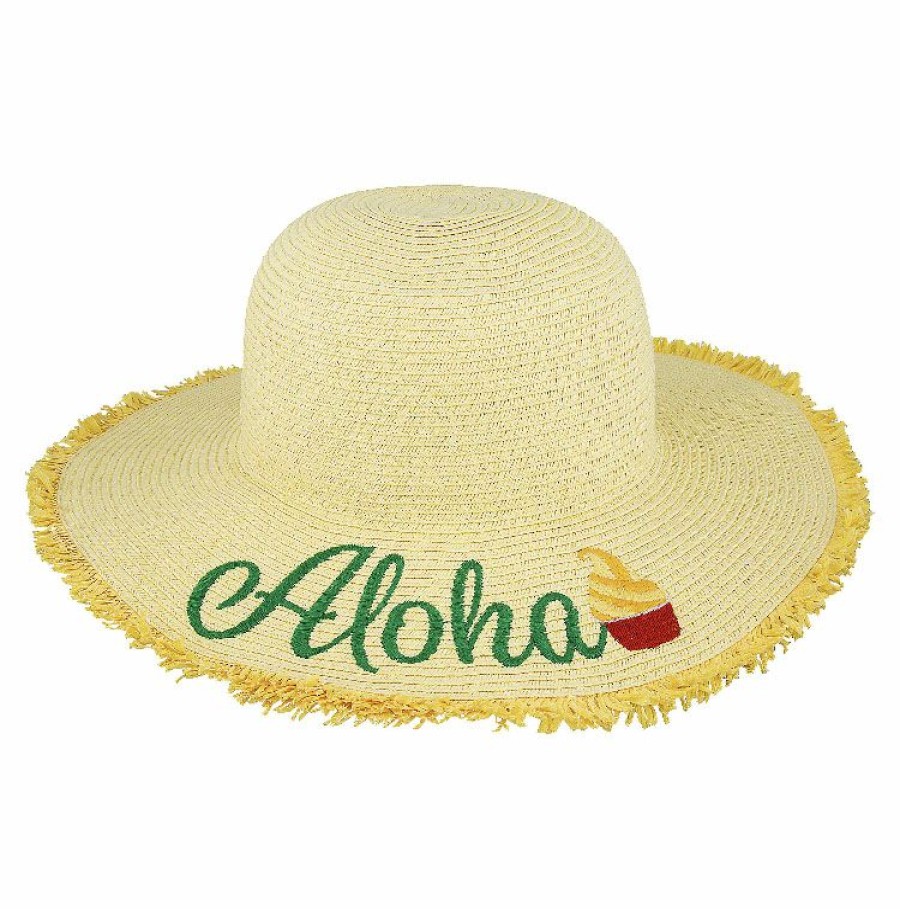 Apparel * | Disney Straw Hat For Women Dole Whip Aloha Classical