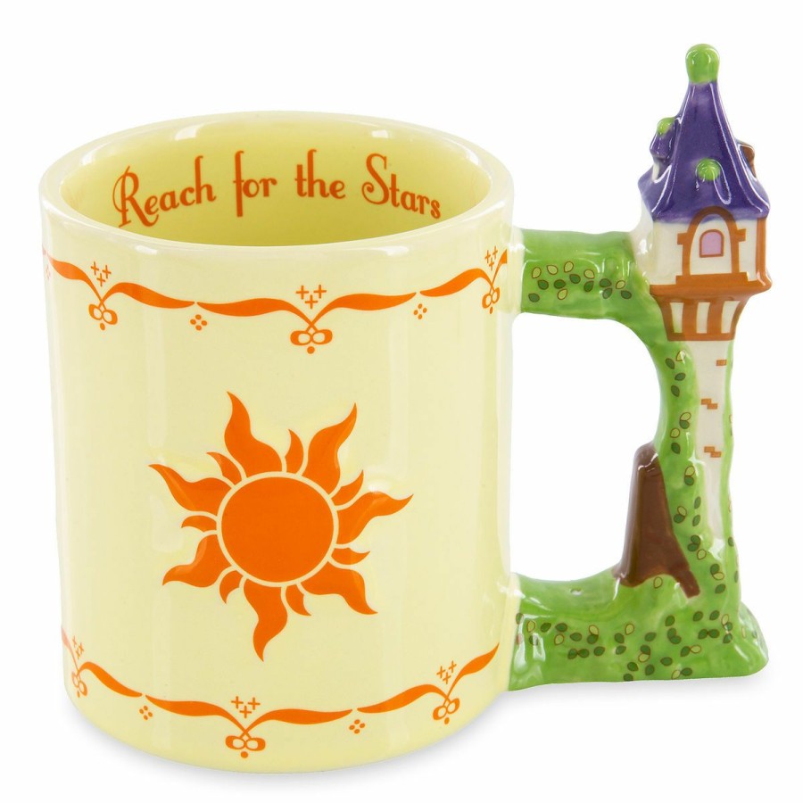 Mugs * | Disney Coffee Mug Rapunzel Luminaria Sculpted Top Sell