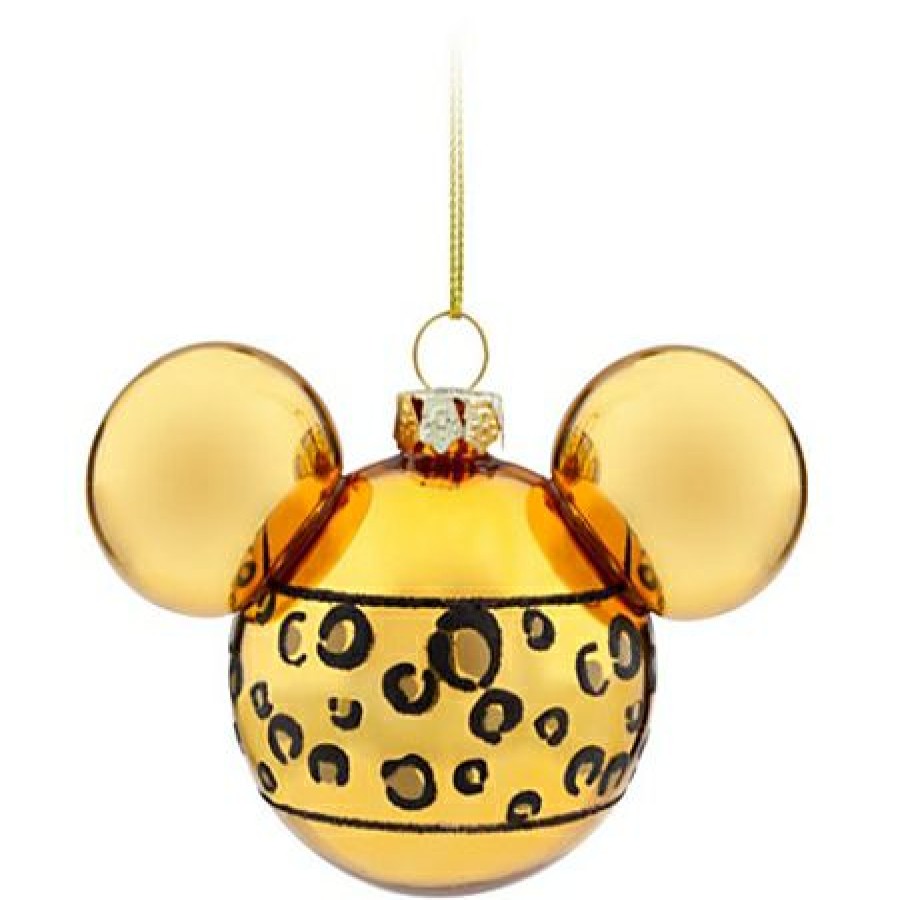 Christmas Ornaments * | Disney Christmas Ornament Set Mickey Animal Print Set Of 4 Original