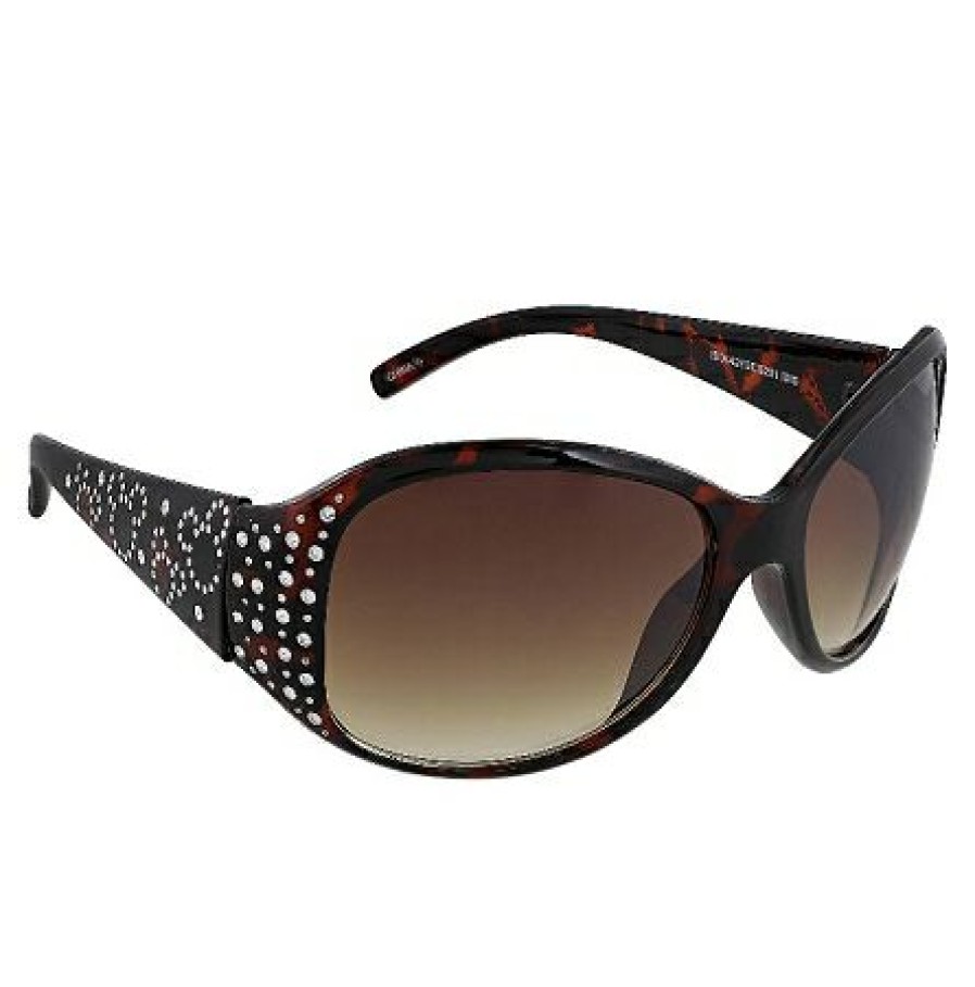 Apparel * | Disney Sunglasses Mickey Mouse Crystal Jeweled Brown Cheaper