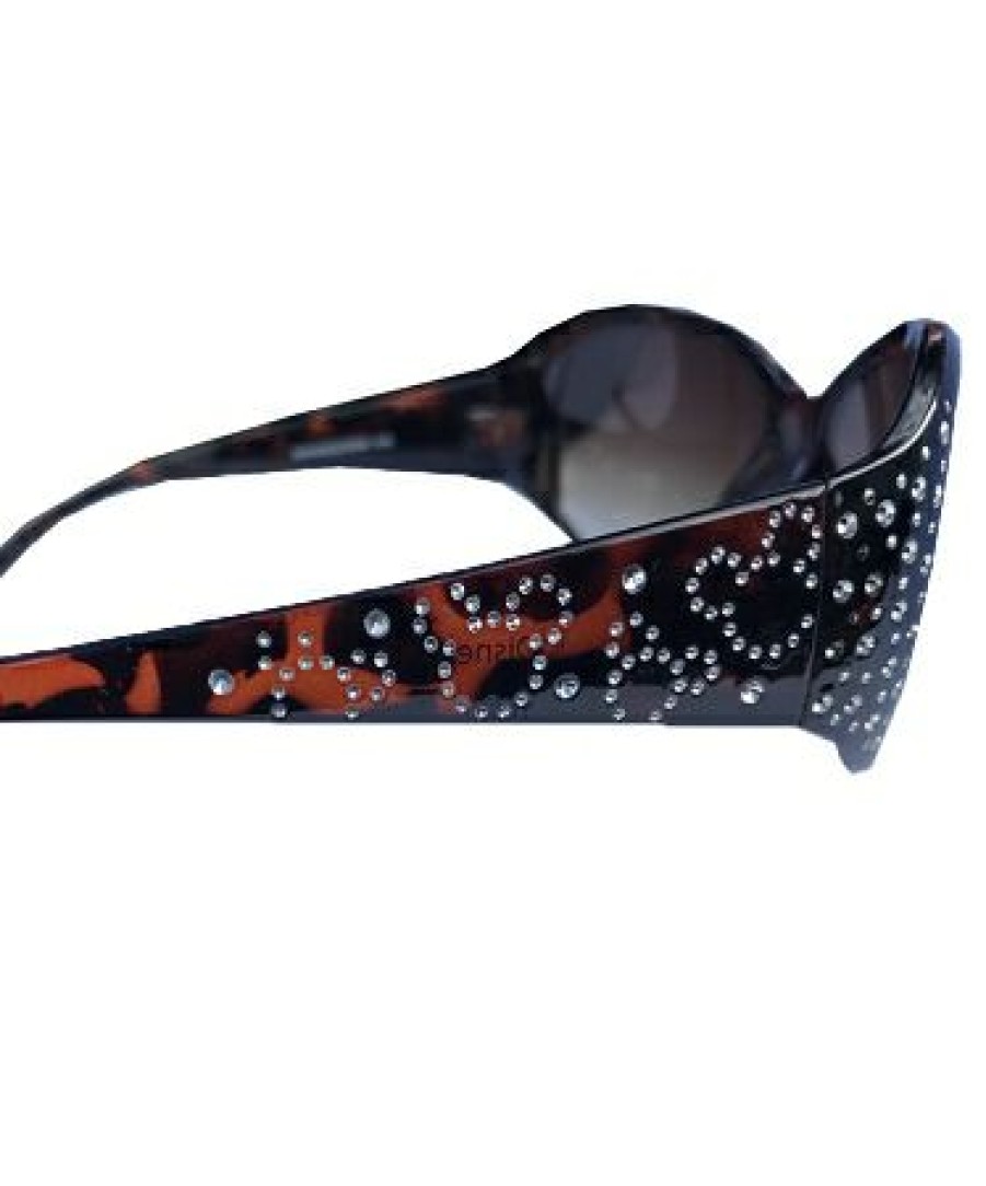 Apparel * | Disney Sunglasses Mickey Mouse Crystal Jeweled Brown Cheaper