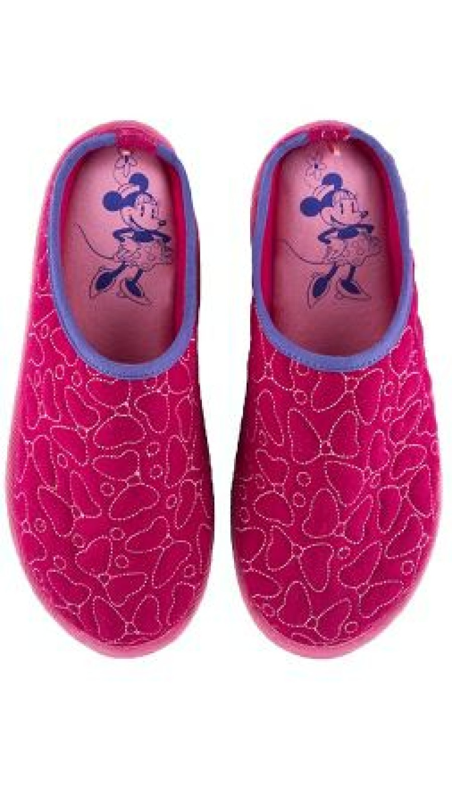 Apparel * | Disney Slippers For Women Minnie Mouse Bows Quilted Tendy Style