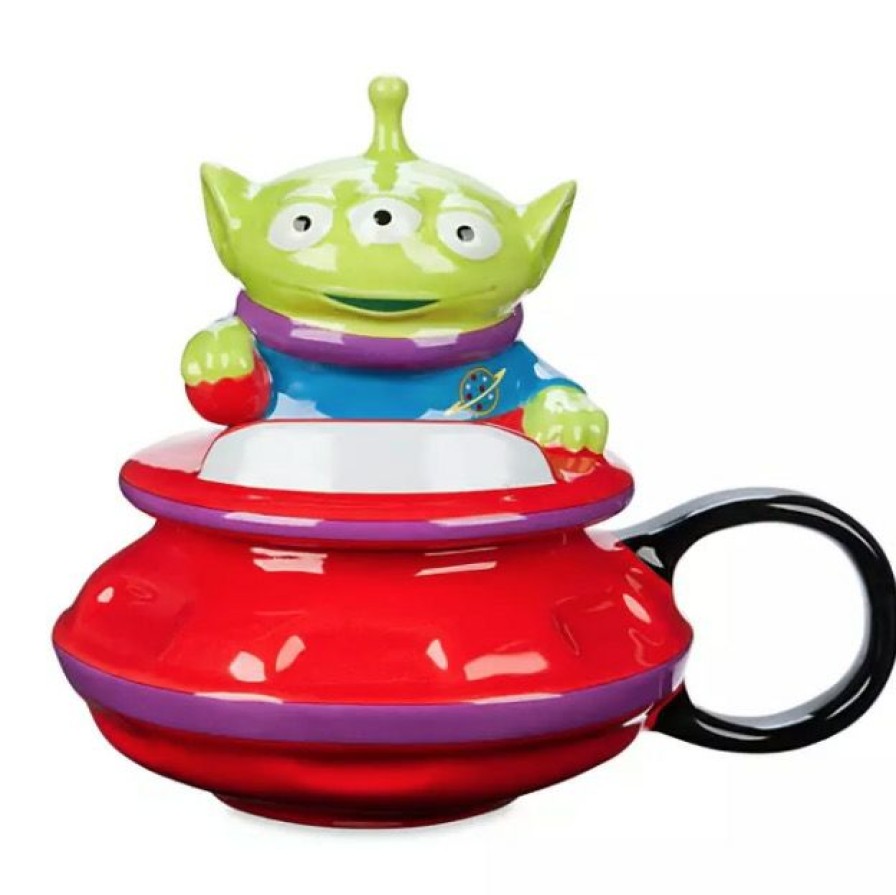 Mugs * | Disney Mug With Lid Toy Story Alien Ufo Popular