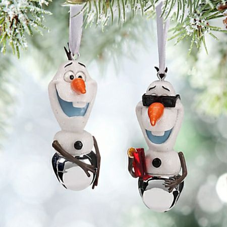 Christmas Ornaments * | Disney Christmas Ornament Set Olaf Bells Excellent Quality