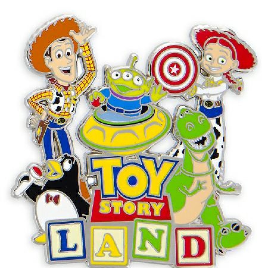 Figures And Collectibles * | Disney Toy Story Pin Toy Story Land Logo Tendy Style