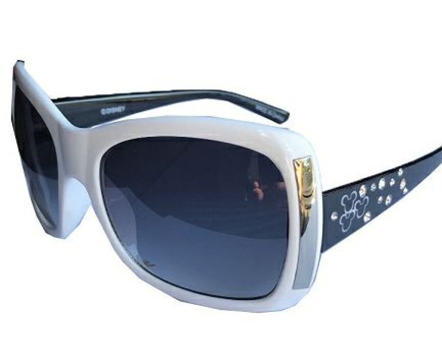 Apparel * | Disney Arribas Sunglasses Mickey Icons With Crystals White Popular