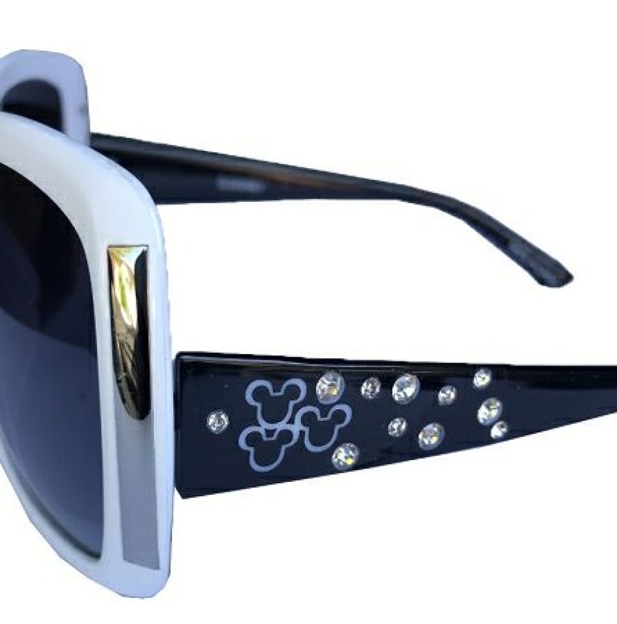 Apparel * | Disney Arribas Sunglasses Mickey Icons With Crystals White Popular