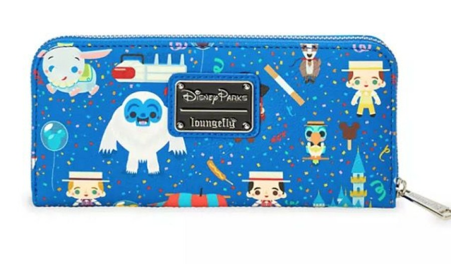 Apparel * | Disney Loungefly Wallet Disney Parks Chibi Exclusive Design