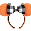 Apparel * | Disney Ears Headband Minnie Mouse Orange Corduroy Online Sales