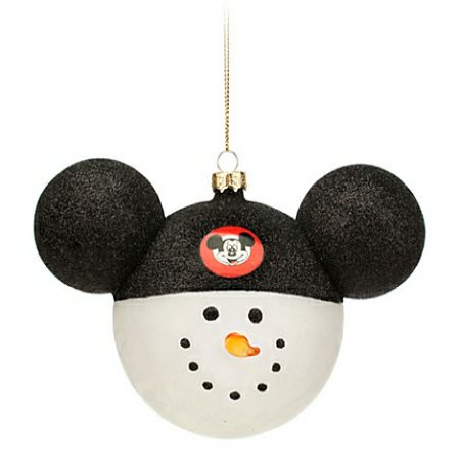 Christmas Ornaments * | Disney Mickey Ears Icon Ornament Snowman Mickey Mouse Club Outlet