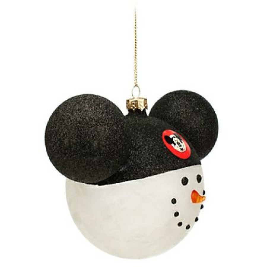 Christmas Ornaments * | Disney Mickey Ears Icon Ornament Snowman Mickey Mouse Club Outlet