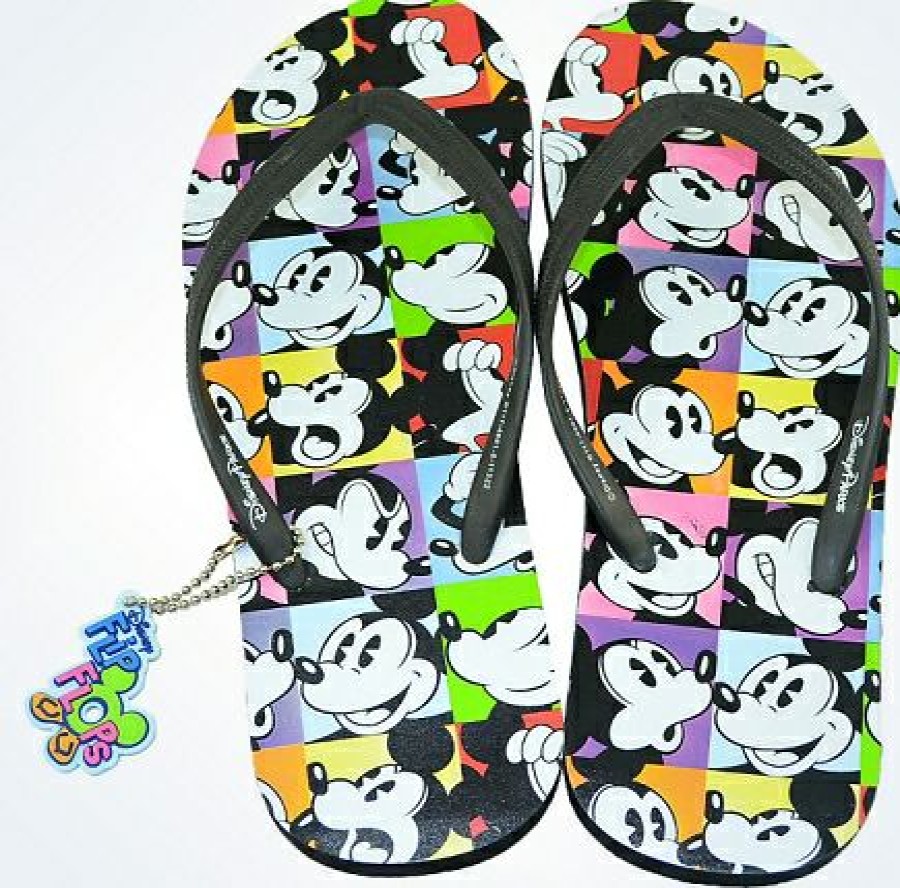 Apparel * | Disney Flip Flops For Women Oh Mickey Mickey Mouse Classical