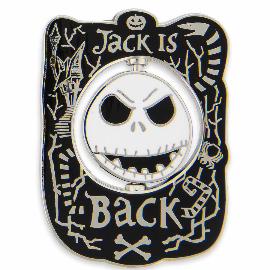 Figures And Collectibles * | Disney Jack Skellington Pin Jack Is Back Spinner Best-Selling