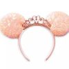 Apparel * | Disney Ears Headband Minnie Mouse Princess Coral Excellent Quality