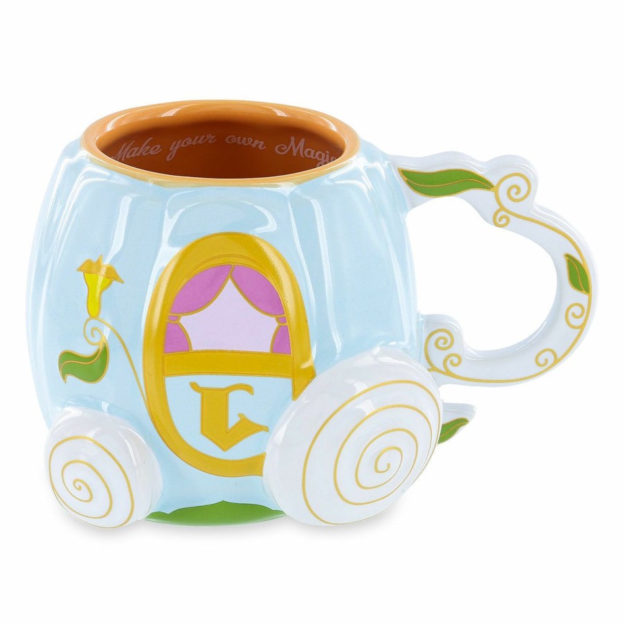 Mugs * | Disney Coffee Mug Cinderella Pumpkin Coach Sculpted Discounts