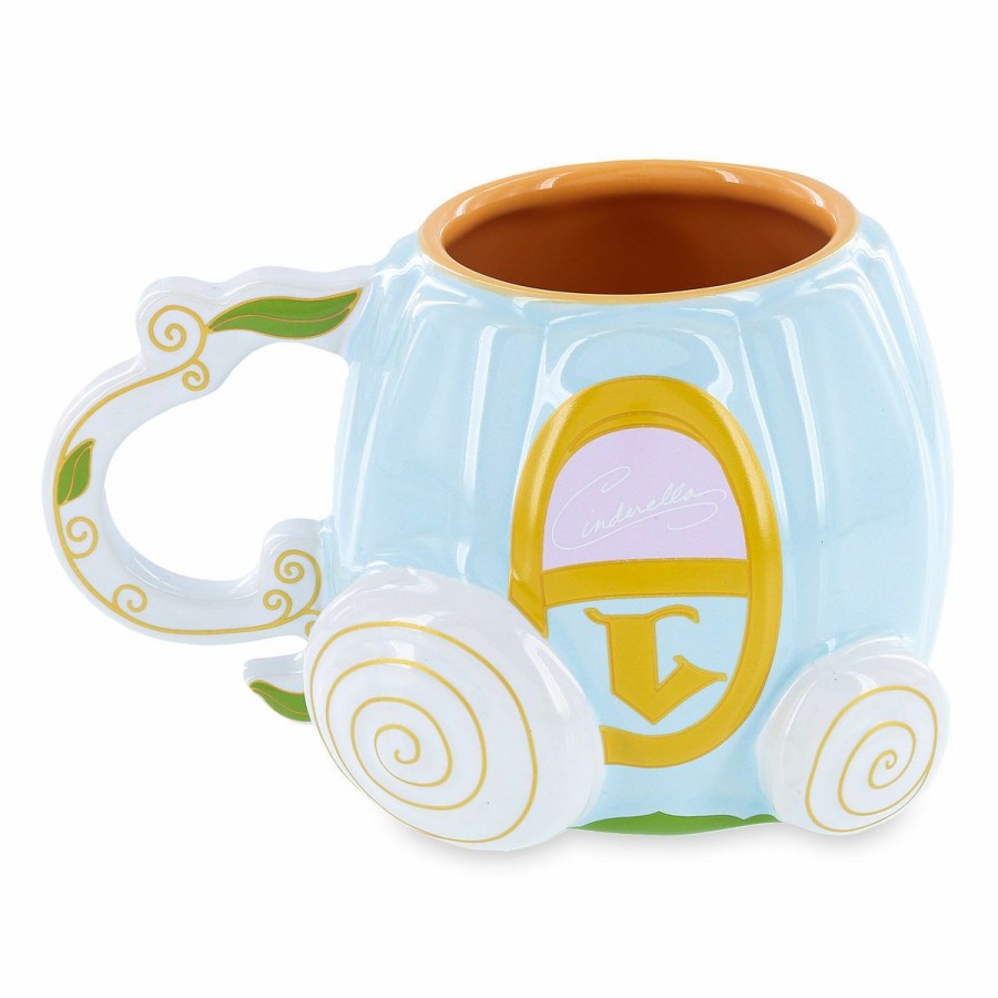 Mugs * | Disney Coffee Mug Cinderella Pumpkin Coach Sculpted Discounts