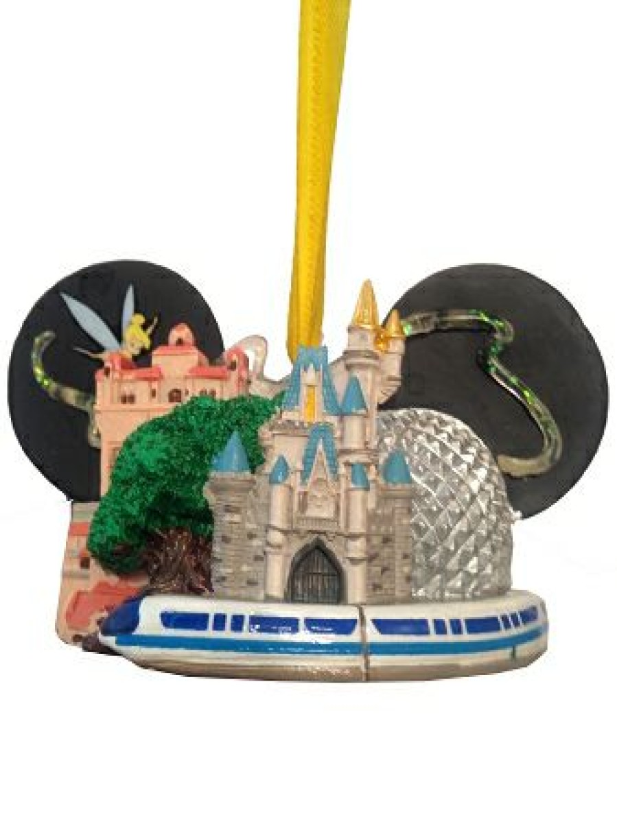 Christmas Ornaments * | Disney Ear Hat Ornament Four Parks, One World Hollywood Tower Online Discount