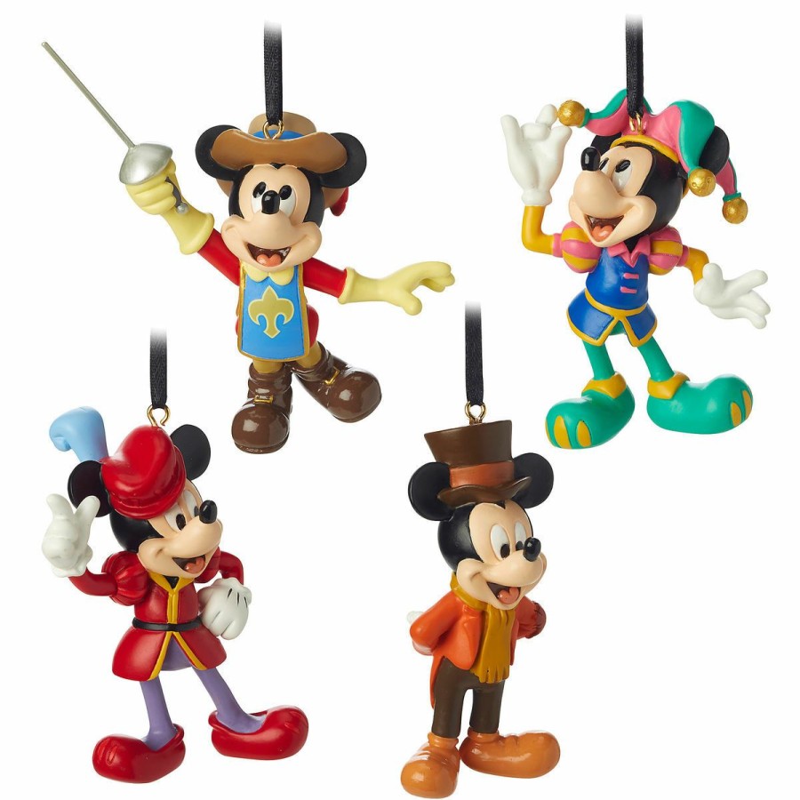 Christmas Ornaments * | Disney Ornament Set Mickey Mouse Through The Years Set 3 New Threads