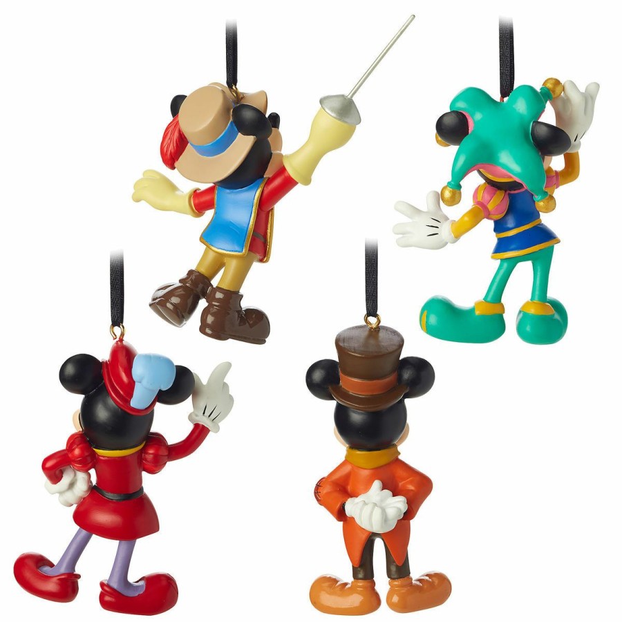 Christmas Ornaments * | Disney Ornament Set Mickey Mouse Through The Years Set 3 New Threads