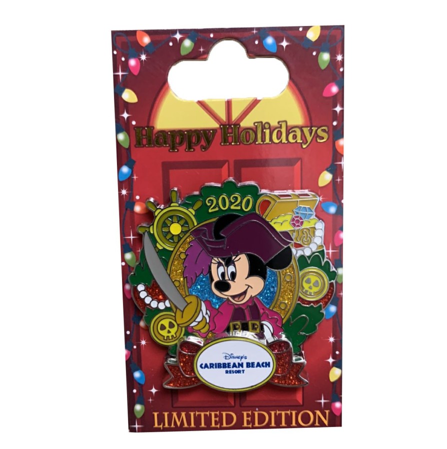 Figures And Collectibles * | Disney Holiday Resort Pin 2020 Caribbean Beach Resort Mickey Mouse Fashionable