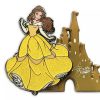 Figures And Collectibles * | Disney Beauty And The Beast Pin Belle With Castle Bargain Sale