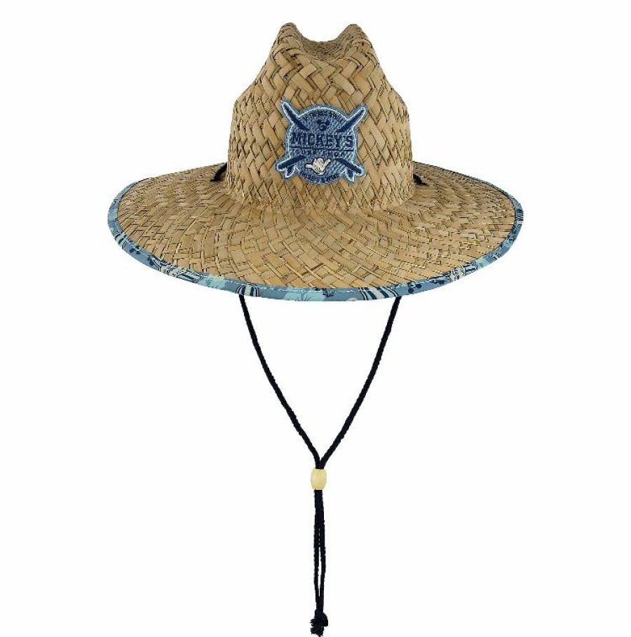 Apparel * | Disney Straw Hat For Adults Mickey'S Surf Shop Top Sellers