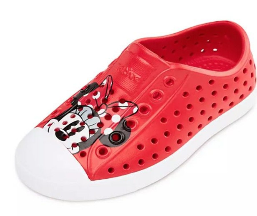 Apparel * | Disney Native Shoes For Kids Minnie Mouse Red Discounts