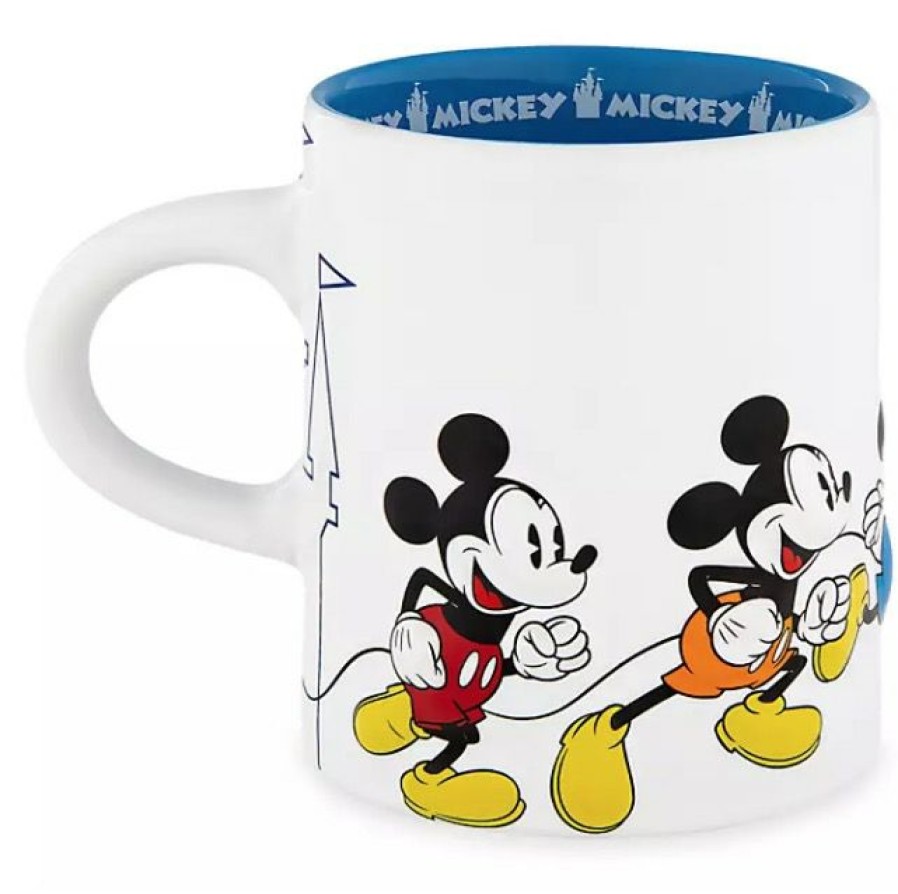 Mugs * | Disney Coffee Mug Mickey Mouse Multiple Mickeys Top Sellers