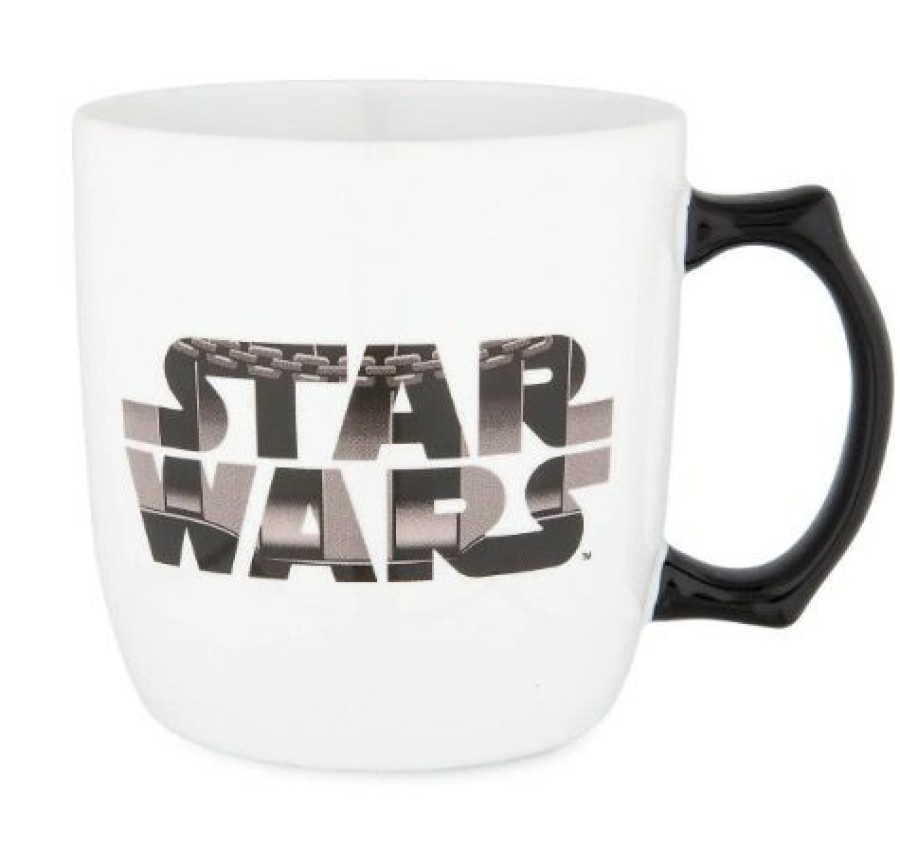 Mugs * | Disney Coffee Mug Darth Vader Star Wars White Excellent Quality