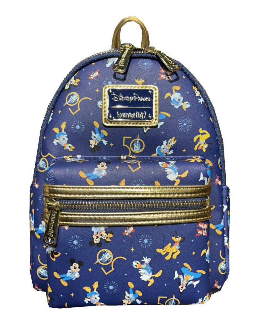 Apparel * | Disney Loungefly Backpack 50Th Anniversary Mickey & Friends Discounts