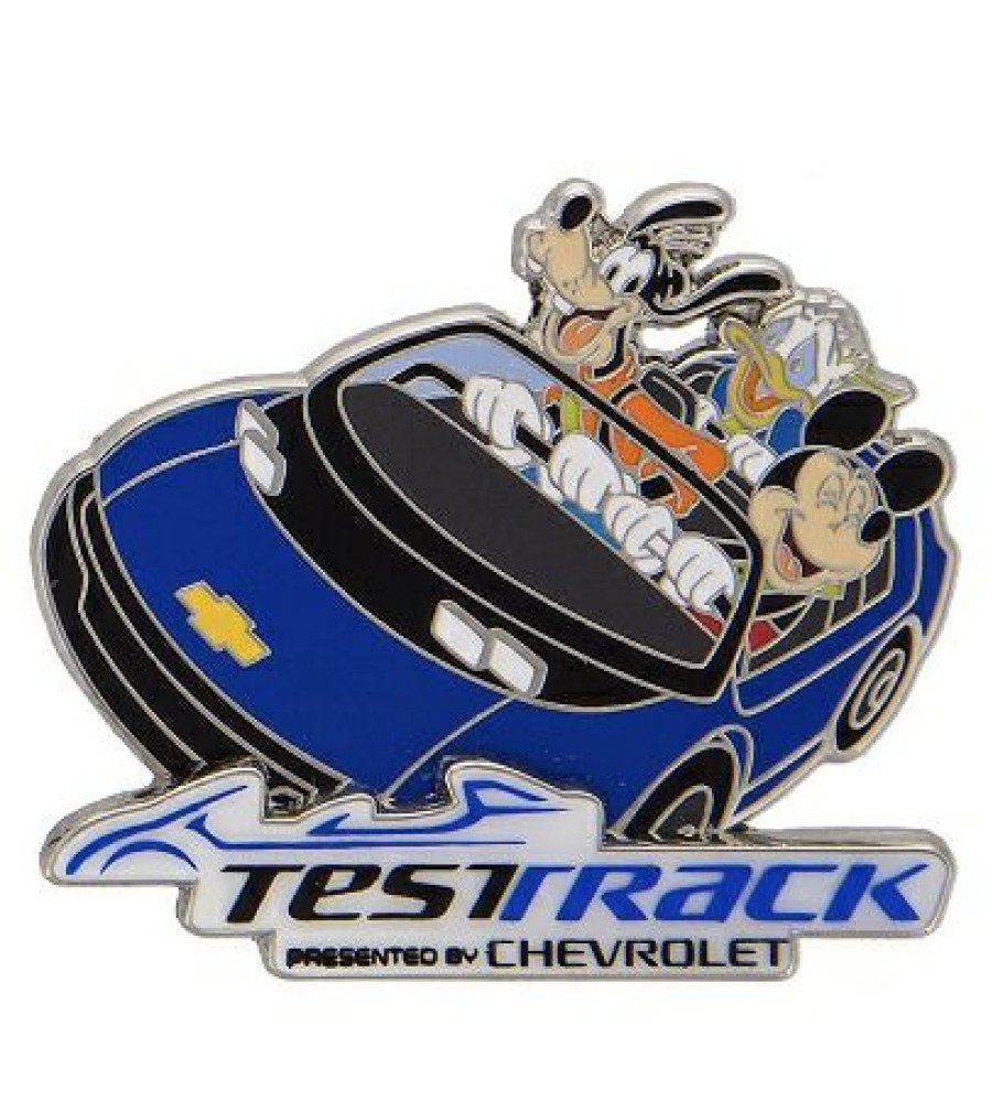 Figures And Collectibles * | Disney Epcot Pin Test Track Mickey And Friends Top Sell