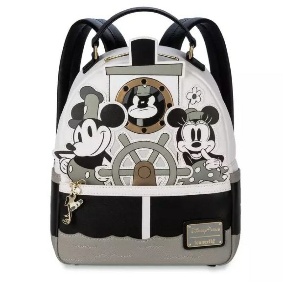 Apparel * | Disney Loungefly Backpack Steamboat Willie Bargain Sale