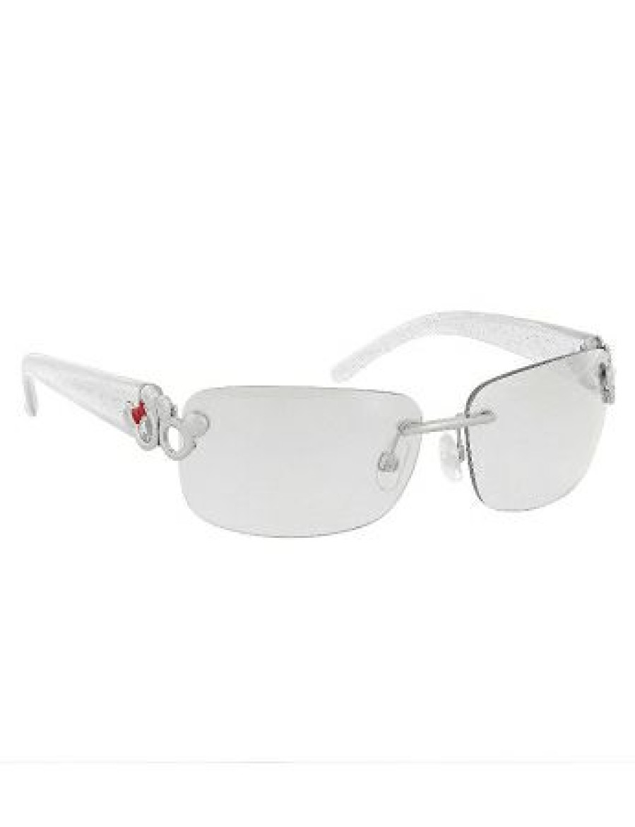 Apparel * | Disney Sunglasses Mickey And Minnie Cut Out White Bargain Sale