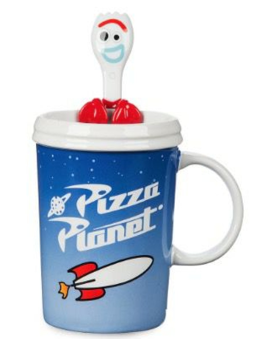 Mugs * | Disney Coffee Mug With Spoon Pizza Planet And Forky Toy Story 4 Outlet