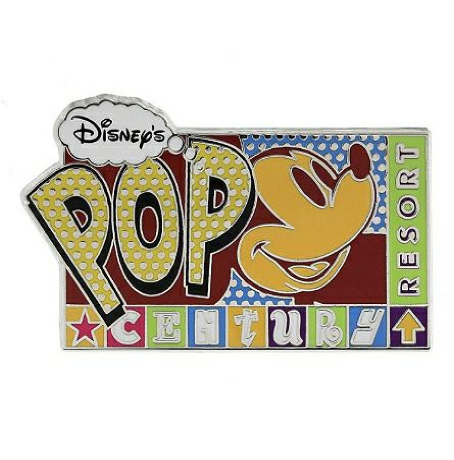 Figures And Collectibles * | Disney Resort Pin Disney'S Pop Century Resort Logo Hot Sell