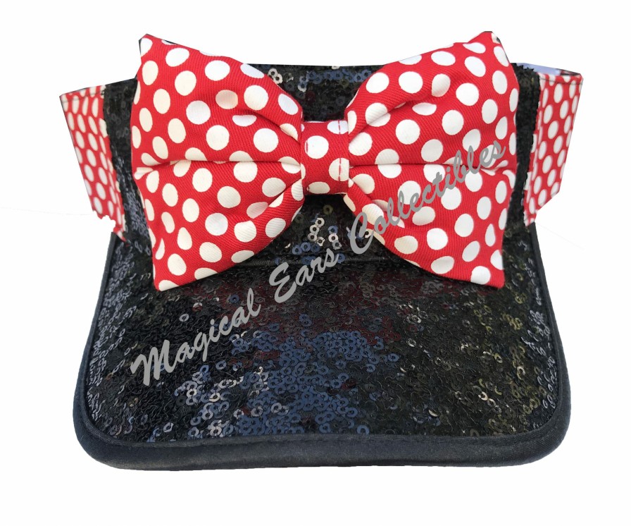 Apparel * | Disney Sun Visor Hat Minnie Mouse Sequined Exclusive