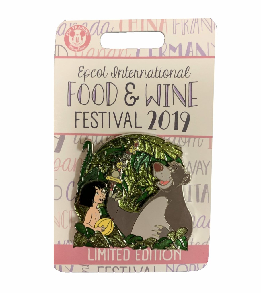 Figures And Collectibles * | Disney Food & Wine Festival Pin 2019 Mowgli & Baloo Excellent Quality